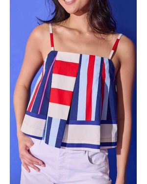 Alden Adair Reed Top - Blue