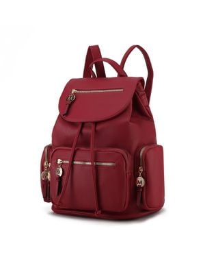 MKF Ivanna Vegan Leather For Oversize Backpack - Red