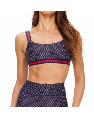 The Upside Cavallo Scoop Neck Nina Bra - Blue