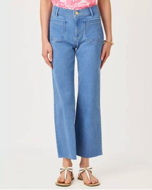 Lilly Pulitzer Harleen High Rise Crop Jean - Blue