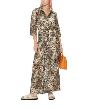 Max & Moi Rocher Robe Longue Dress - White