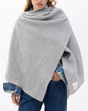 Rag & Bone Joni Waffle Poncho - Gray