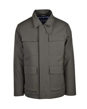 People Of Shibuya Military-Inspired Kasugai Coat With Quilted Interior - Gray