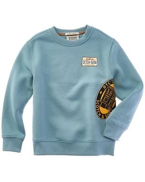 Scotch & Soda Dyed Crewneck Pullover - Blue