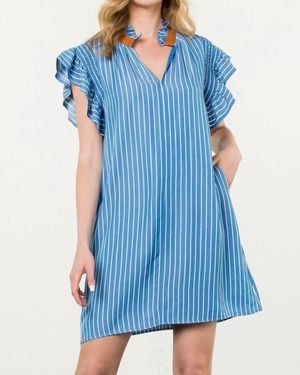 Thml Emily Striped Dress - Blue