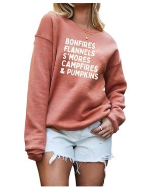 Oat Collective Graphic Sweatshirt - Red