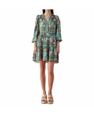 Omika Lora Mini Dress - Green