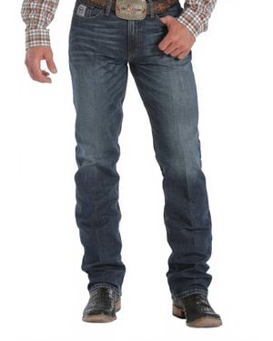 Cinch Label Denim Straight Jeans - Blue