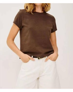 Rails Girlfriend Short Sleeve T-Shirt - Brown