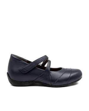 Ziera Xray Mary-Jane Flats - Blue