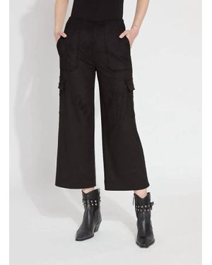 Lyssé Anita Hi Waist Vegan Crop Cargo - Black