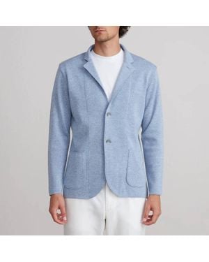 Emanuel Berg Merino Wool Swacket - Blue