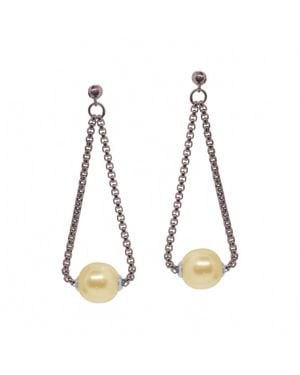 Alor South Sea Pearl Chain Earring - Metallic