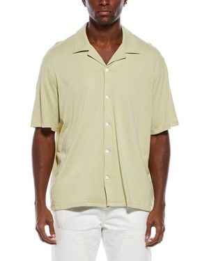 Rag & Bone Classic Slub Button Down Shirt - Green