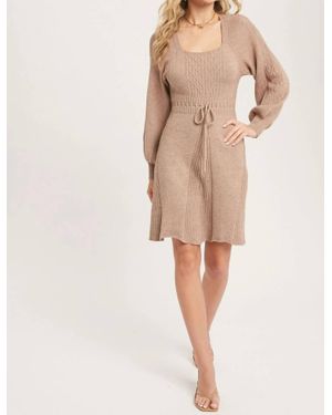 Bluivy Café Au Lait Sweater Dress - Natural