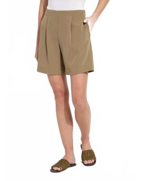 Lyssé Dia Pleated Shorts - Natural