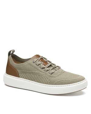 Johnston & Murphy Anders Knit U-Throat Sneaker Dress Casual Shoe - Gray