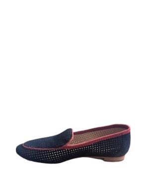 Alissa Sofia Suede Loafer - Blue