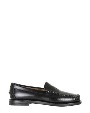 Sebago Classic Dan Polished Leather Penny Loafers - Black