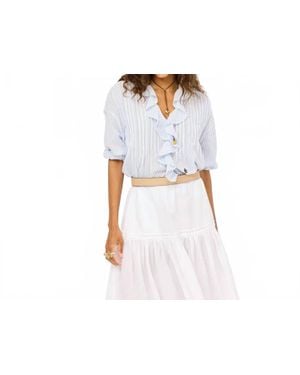 Kerri Rosenthal Rosen Stripe Blouse - Black