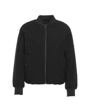 Alpha Tauri Bomber Jacket With Double Zipper And Ribbed Details - Black