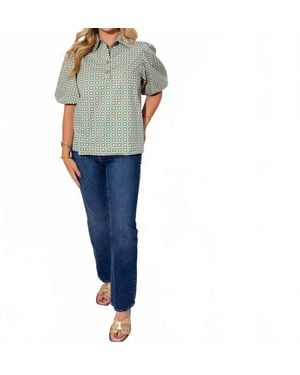 Ivy Jane Solar Bloom Top - Blue