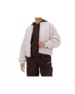 New Balance Woven Bomber Jacket - Pink