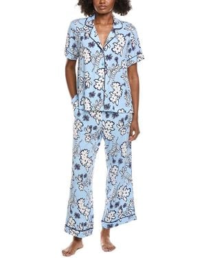 Sanctuary 2Pc Top & Pant Pajama Set - Blue