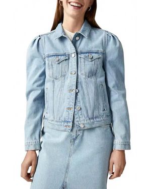 Scotch & Soda Organic Cotton Trucker Jacket - Blue