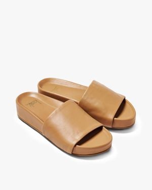 Beek Pelican Leather Platform Sandal - Natural