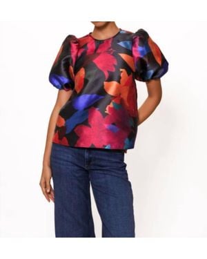 Hutch Nadine Short Sleeve Top - Blue