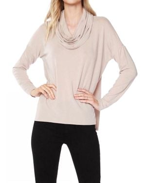 Bobi Draped Neck Top - Multicolor