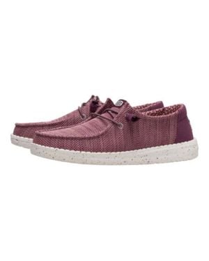 HEYDUDE Wendy Stretch Sox Casual Shoes - Purple