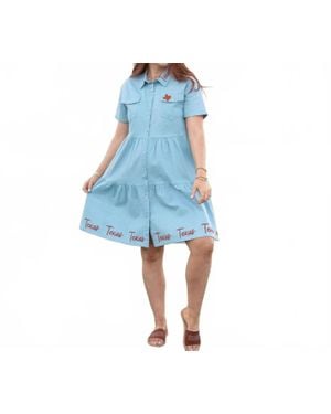Layerz Clothing Lone Star State Dress - Blue