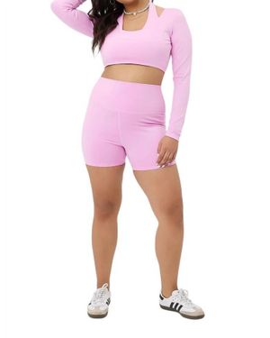 Frankie's Bikinis Speedy Bike Short - Pink