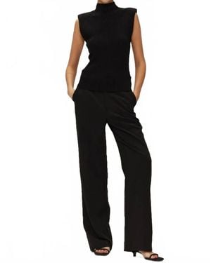 Elodie Bruno Eden Straight Leg Pants - Black