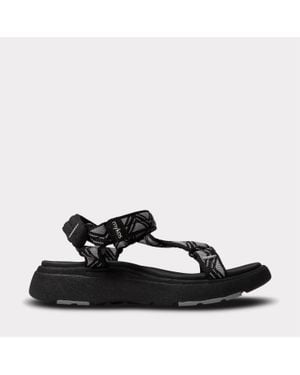 Mykos Solstice Hook & Loop Sandal - Black