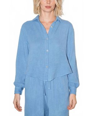 Caydn Cali Gauze Shirt - Blue