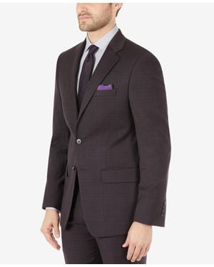 Calvin Klein Skinny Fit Wool Suit Jacket - Gray
