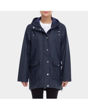 Rokka&Rolla Waterproof Rain Coats Hooded Jackets - Blue