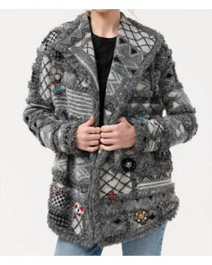 Johnny Was Patchwork Jacket - Gray