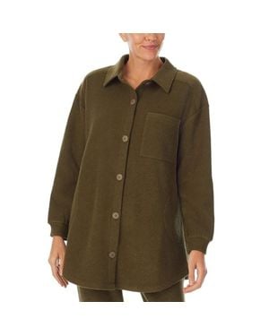 Sanctuary Utility Shacket 'Solive Button Front Long Sleeve Jdm1197 - Green