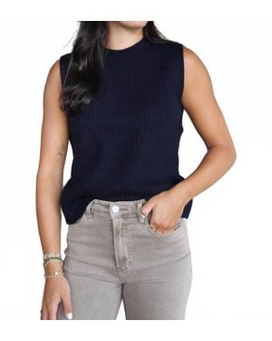 Olivaceous Kyra Sweater Top - Blue
