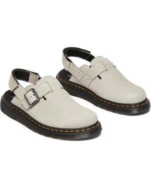 Dr. Martens Jorge Ii Sandals Leather Slingback Mule Khd1416 - White