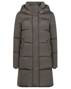 Woolrich Kelly Parka Long Padded Polyamide Parka - Gray