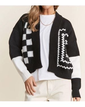 J.Nna Roll The Dice Cardigan - Black