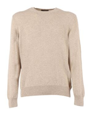SLOWEAR ZANONE Crew Neck Sweater Virgin Wool Crewneck - Natural