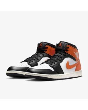 Nike Air Jordan 1 Mid Dq8426-801 Sneaker Leather Lifestyle Shoe Mew826 - Blue