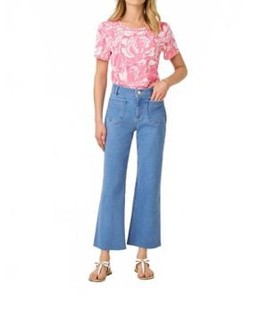 Lilly Pulitzer Harleen High Rise Crop Jeans - Blue