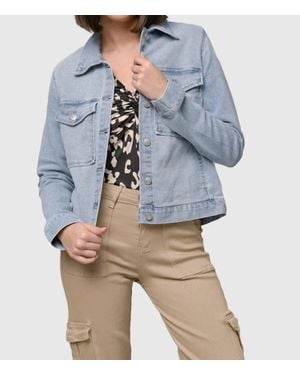 Pine Apparel Denim Jacket With Patch Pockets - Blue